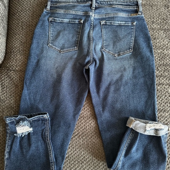 KanCan Dark Blue Distressed Boyfriend Jeans - Picture 4 of 4